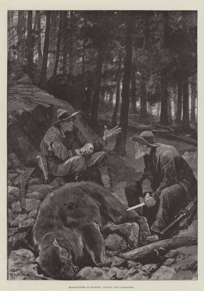 Cazadores de Osos en Montana, Vencedores y Vencidos de Richard Caton Woodville junior